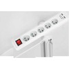 Rebel elektros tinklo ilgintuvas 5 lizdai + 2 USB lizdai su jungikliu 3m