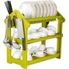 Dish drying rack drainer 3 tiers large