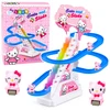 Lean Toys Interaktyvi kačiukų trasa su judančiais laiptais ir šviesos bei garso efektais