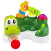 Lean Toys Interaktyvus krokodilas su kamuoliukų takeliu ir plaktuku