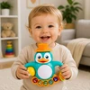 Lean Toys Interaktyvus pingvinas (turkio spalvos, oranžinis, baltas)
