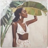 Home4You Paveikslas su rėmu „FAMOUS“, 82,5×82,5 cm, „Rihanna“