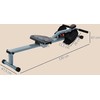 HOMCOM irklavimo treniruoklis su LCD ekranu, plienas+PVC, pilkas, 130x47,5x67cm