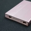 Išorinio kietojo disko dėklas Aliumininis korpusas skirtas diskui SSD HDD 25" sata USB 3.0 itin greitas 5 Gb/s 2 TB rožinis Qoltec