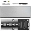 Qoltec 51833 Korpusas | M.2 SSD diskas | SATA | NGFF| USB 3.0 | Super greitis 5GB/s | 2TB | Sidabrinis