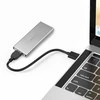 Qoltec 51833 Korpusas | M.2 SSD diskas | SATA | NGFF| USB 3.0 | Super greitis 5GB/s | 2TB | Sidabrinis