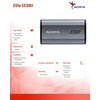 Išorinis kietasis diskas SSD Adata SE880 500GB, rašymo greitis 2000 MB/s, skaitymo greitis 2000 MB/s