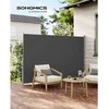 Songmics Išskleidžiama šoninė 200 x 400 cm markizė balkonui