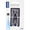 Aptel Orion Savisukantis Kabliukas Juodas 4,5x4,5 cm 2vnt.