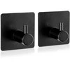 Aptel Orion Savisukantis Kabliukas Juodas 4,5x4,5 cm 2vnt.