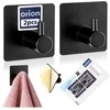 Aptel Orion Savisukantis Kabliukas Juodas 4,5x4,5 cm 2vnt.