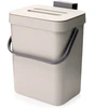 Mondex Kabinama šiukšliadėžė, 3 l, pilka, 15,5 × 12 × 20,5 cm