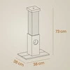 Songmics Feandrea kates medis 73 cm su žaislu