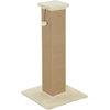 Kačių draskyklė su džiutu ir kabančiu kamuoliuku, smėlinė, 81 cm