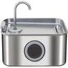 PawHut katės fontanėlis 3,2 l, geriamasis fontanėlis katėms su tyliu siurbliu ir aktyvintos anglies filtru