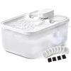 Songmics Kačių fontanas su 12 filtrų, baltas, 4,5 l