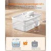 Songmics Kačių fontanas su 12 filtrų, baltas, 4,5 l