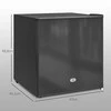 HOMCOM mini šaldiklis 35 l, elektrinis, pastatomas, 45 W, mini šaldymo dėžė, mini šaldytuvas nuo -14 iki -24 ℃, 5 lygių temperatūros reguliavimas, 47 x 44,2 x 48,8 cm, juodas