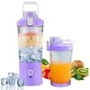 Plakiklis Nešiojamas USB trintuvas, 600ml, violetinis