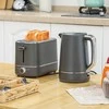 Skrudintuvas HOMCOM 1,7 L arbatinuko ir skrudintuvo rinkinys su 6 skrudinimo lygiais, pilkos spalvos