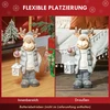 Homcom Kalėdinė briedžio statulėlė su LED žibintu, įvairiaspalvė, 25,5 × 19,5 × 52 cm