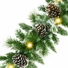 Kalėdinė girlianda Springos su kankorėžiais ir LED apšvietimu, 280 cm