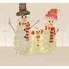 Kalėdinė LED dekoracija „Sniego senių šeima“, 148 LED, balta, 67 × 34 × 93 cm / 51 × 30 × 81 cm / 22 × 30 × 49 cm, 3 vnt.