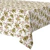 Excellent Houseware Kalėdinė staltiesė 180x130 cm kreminė su raštais