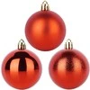 Party Deco Kalediniai papuošimai Raudoni 6 cm - 9 vnt. Nepažeidžiami