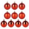 Party Deco Kalediniai papuošimai Raudoni 6 cm - 9 vnt. Nepažeidžiami