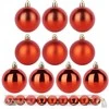 Party Deco Kalediniai papuošimai Raudoni 6 cm - 9 vnt. Nepažeidžiami