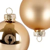 Party Deco Home Styling Collection Kalėdiniai kamuoliukai stikliniai 20 vnt. auksiniai 6 cm