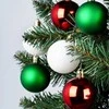 Vilde Kalėdinės dekoracijos - 16 vnt. raudonos, žalios ir baltos ornamentų rinkinys 5 cm