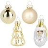 Party Deco Kalėdinės Dekoracijos Rinkinys 9vnt. Auksinės 3 / 5 cm