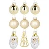 Party Deco Kalėdinės Dekoracijos Rinkinys 9vnt. Auksinės 3 / 5 cm