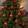 Party Deco Kalėdiniai kamuoliukai Rudi 5 cm 16 vnt - Kalėdų dekoracijos