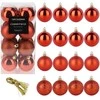 Party Deco Kalėdiniai kamuoliukai Rudi 5 cm 16 vnt - Kalėdų dekoracijos