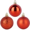 Party Deco Kalėdiniai kamuoliukai Rudi 5 cm 16 vnt - Kalėdų dekoracijos