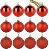 Christmas Decoration Kalėdiniai Žaislai Rinkinys 12 Vnt. Raudoni 6 cm
