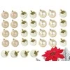 Christmas medžio tops 6/4/3 cm kit 100 pieces Gold