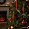 Party Deco Kūrybiniai Kalėdų papuošalai 4 vnt Raudoni Ledynai 15 cm
