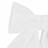 Kalėdinis kaspinas Springos 30 cm baltas