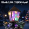 Kalėdinis lauko žibintas su 50 daugiaspalvių LED, žalias ir baltas, 43 × 43 × 150 cm