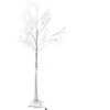 Kalėdinis LED dekoratyvinis medelis su apsnigtomis šakomis, rudas, 150 cm