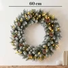 Kalėdinis vainikas su 50 LED lempučių, žalias, Ø 60 cm