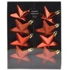 Party Deco Nesulaužomi Kalėdų žaislai Žvaigždės 6,5 cm 8 vnt
