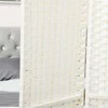 HOMCOM 4 dalių pertvara, sulankstomas privatumas, siena svetainei, miegamajam, namų biurui, balta