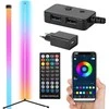 Pakabinamas šviestuvas Kampinė LED grindų lempa RGB su programėle 150 cm