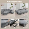 Kampinė sofa 241 x 147 x 85 cm