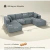 Kampinė sofa tamsiai pilka